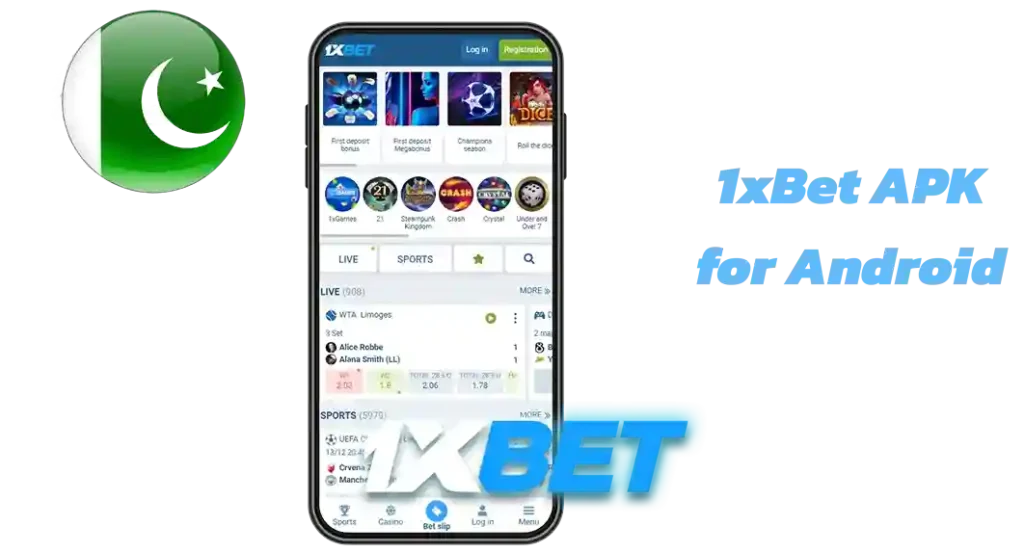 1xBet download android app