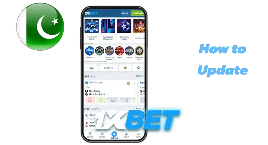 how to update 1xbet apk